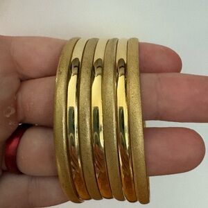 14k gold bangle bracelets (stamped)